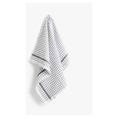 John Lewis Grey Check Terry Tea Towel