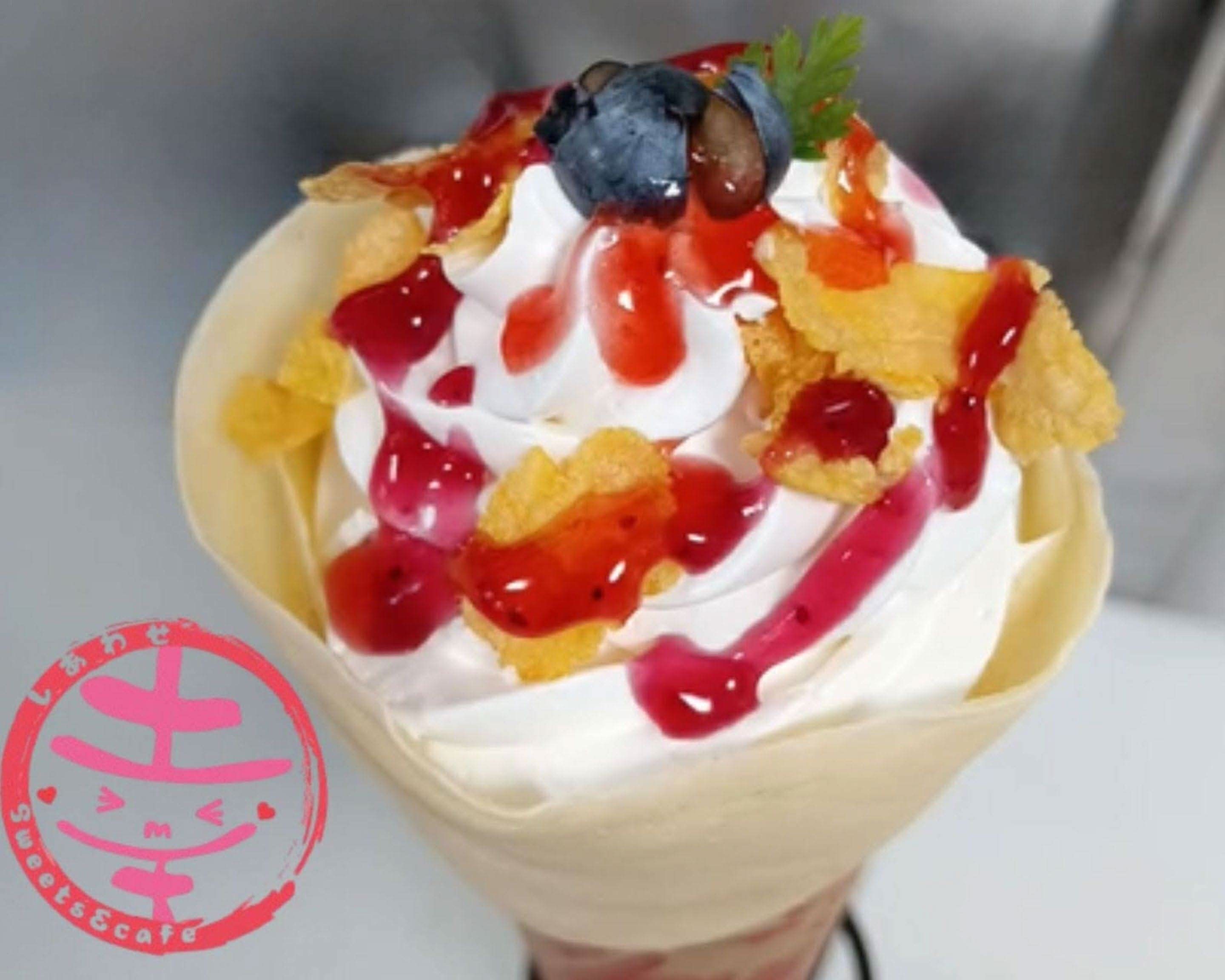 赤いコンテナのクレープ屋さん】しあわせsweets【高槻 川添】の出前