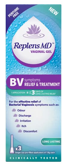 Replens Bv Symptoms Relief & Treatment Vaginal Gel (7.8g)