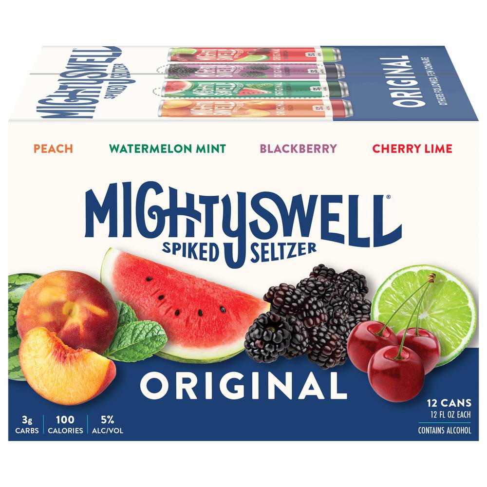 Mighty Swell Variety pack Spiked Seltzer Beer (12 x 12 fl oz)