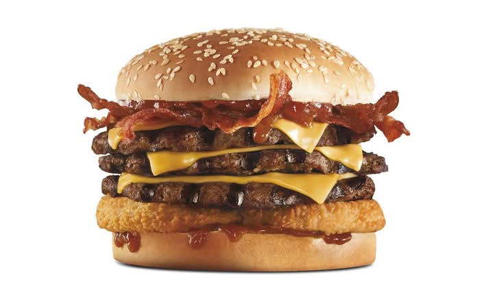 Triple Western Bacon Cheeseburger