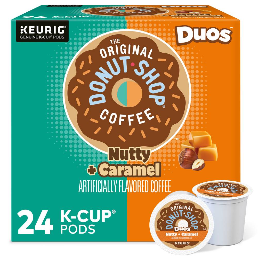 The Original Donut Shop Medium Roast Coffee Pods, Nutty-Caramel (8.3 oz, 24 ct)