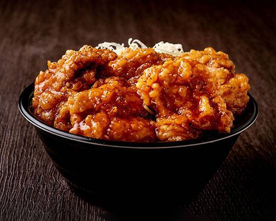 焼肉風げんこつ唐揚げ丼 5個 BBQ-Style Fried Chicken Rice Bowl (5 Pieces)