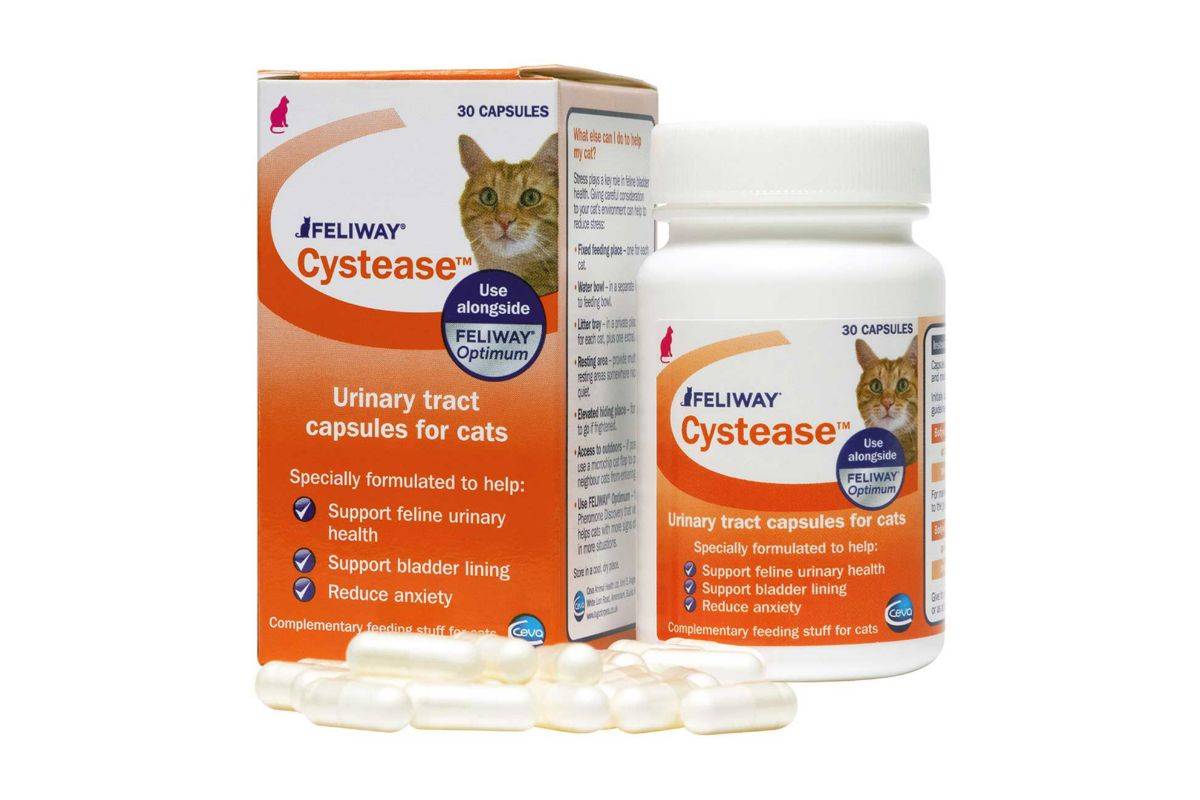 Feliway Cystease Urinary Tract Support Capsules - 30 Capsules