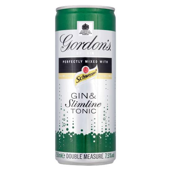 Gordon's Dry Gin & Schweppes Slimline Tonic (250ml)
