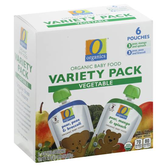 O Organics Organic Vegetable Baby Food Variety pack (6 ct)