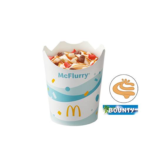 McFlurry® o smaku waniliowym Bounty®  z polewą karmelową