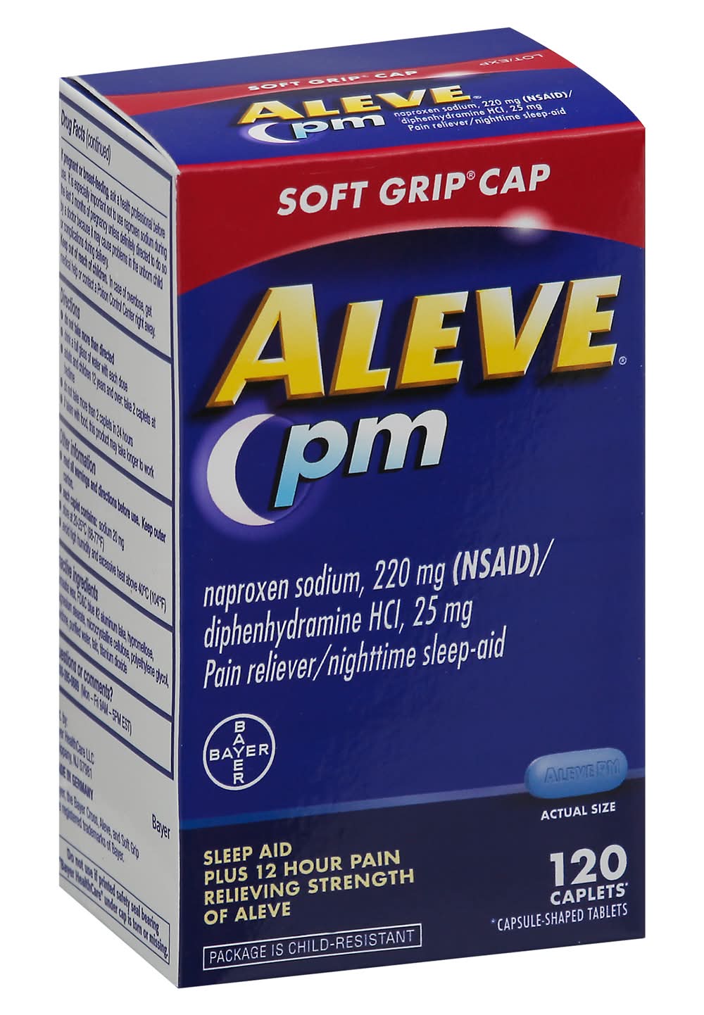 Aleve Pm Pain Reliever/Nighttime Sleep-Aid Caplets (120 ct)