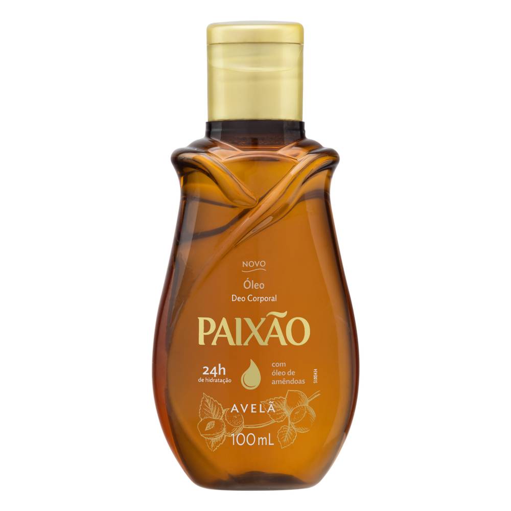 Paixão óleo corporal de amêndoa com avelã (100ml)