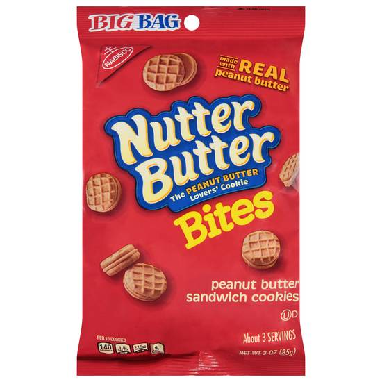 Nutter Butter Peanut Butter Sandwich Cookies Bites