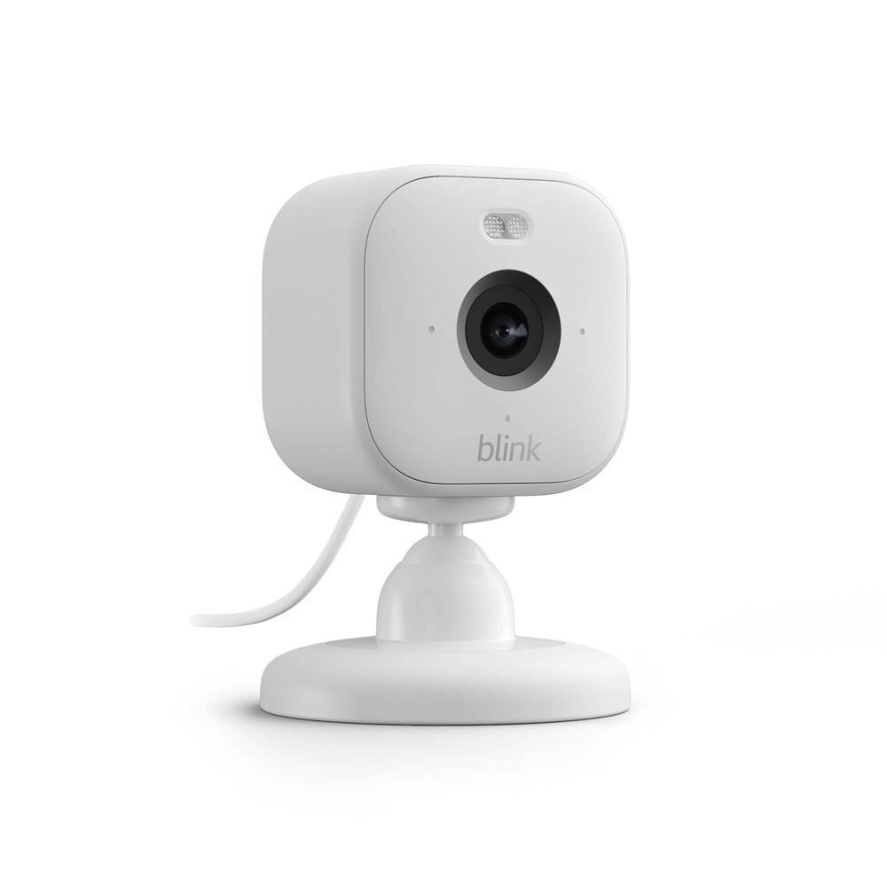 Blink New Mini 2 - Plug-in Smart Security Camera with HD Night View in Color, Built-in Spotlight, Two-way Audio and Motion Detection, Works with Alexa - White | B0BWWZXWPL