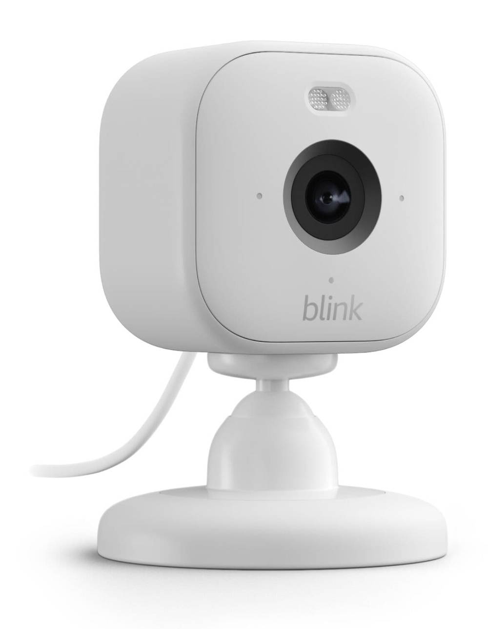 Blink Mini 2 Wired Indoor Outdoor Smart Security Camera, White
