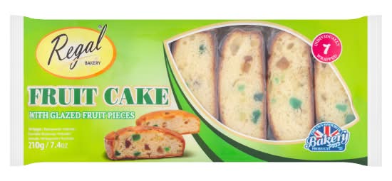 Regal Bakery Fruit Cake With Glazed Fruit Pieces (210g)