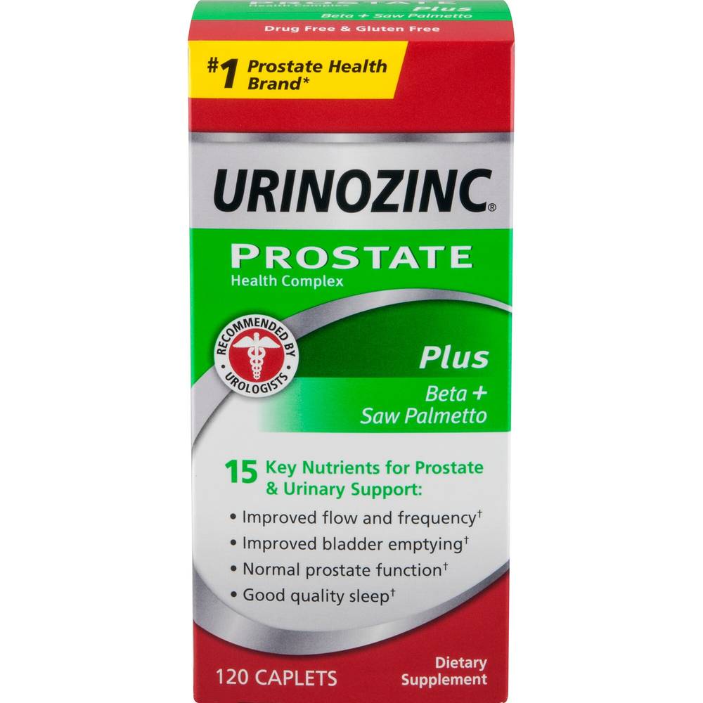 Urinozinc Prostate Health Complex Plus Beta Sitosterol Caplets, 120CT