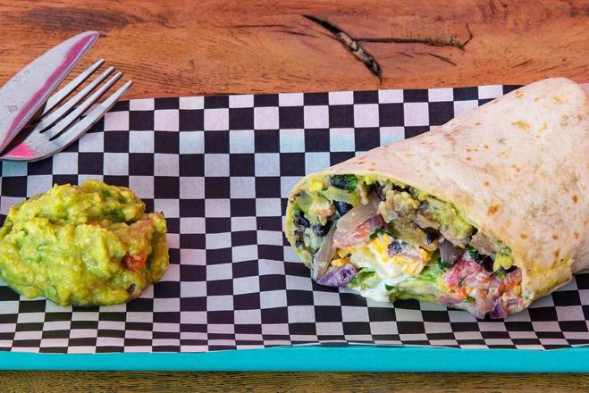 Guacamole Lovers Delight (Vegetarian Burrito, Not Spicy) 🌯🌱🥑