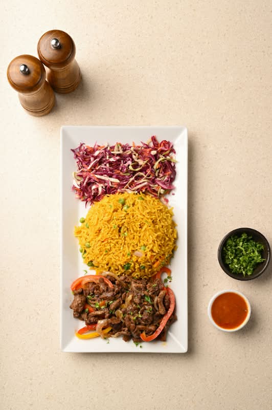 Rice and Beef Stir Fry