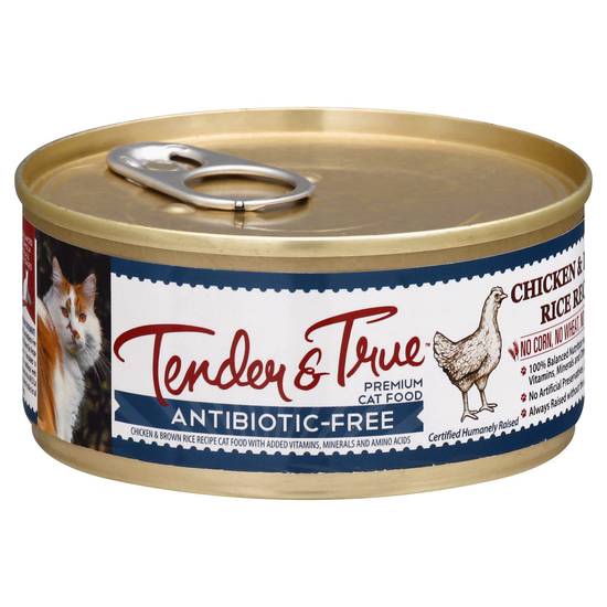 Tender & True Chicken & Brown Rice Wet Cat Food (5.5 oz)