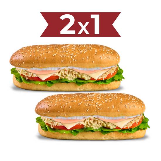 2X1 SANDUCHE MIXTO DE POLLO