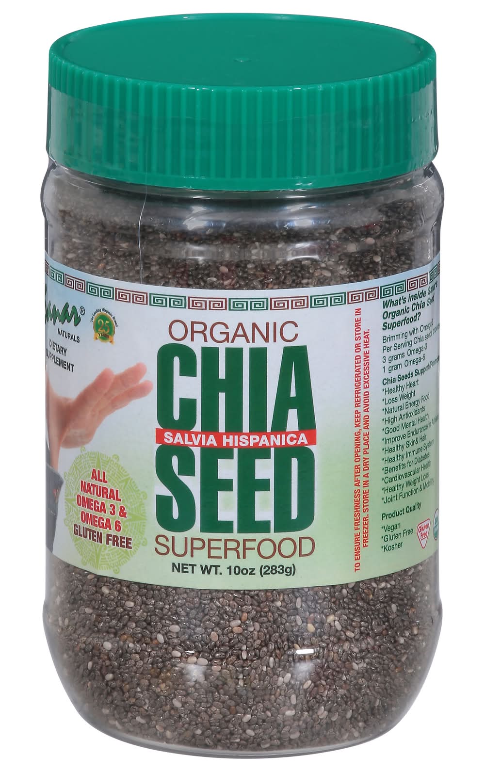 Sanar Naturals Organic Chia Seed (10 oz)