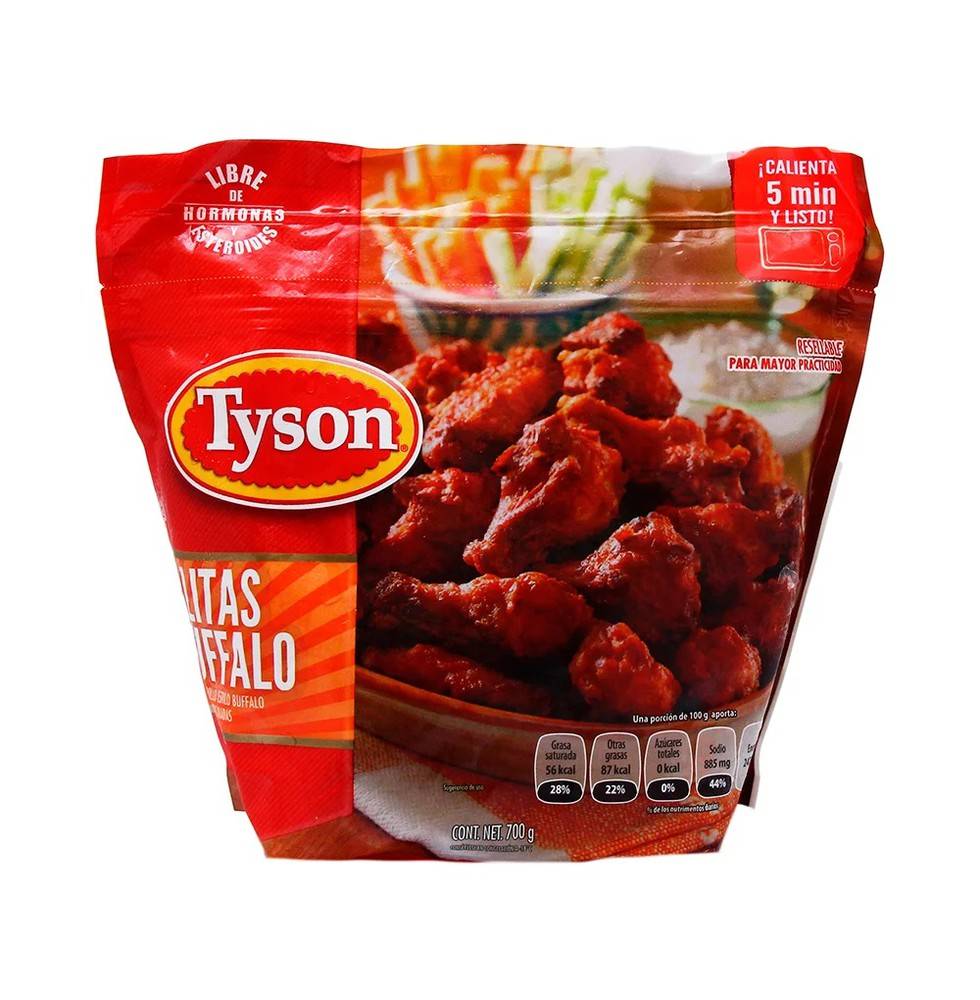 Tyson · Alitas de pollo estilo buffalo wings (700 g)