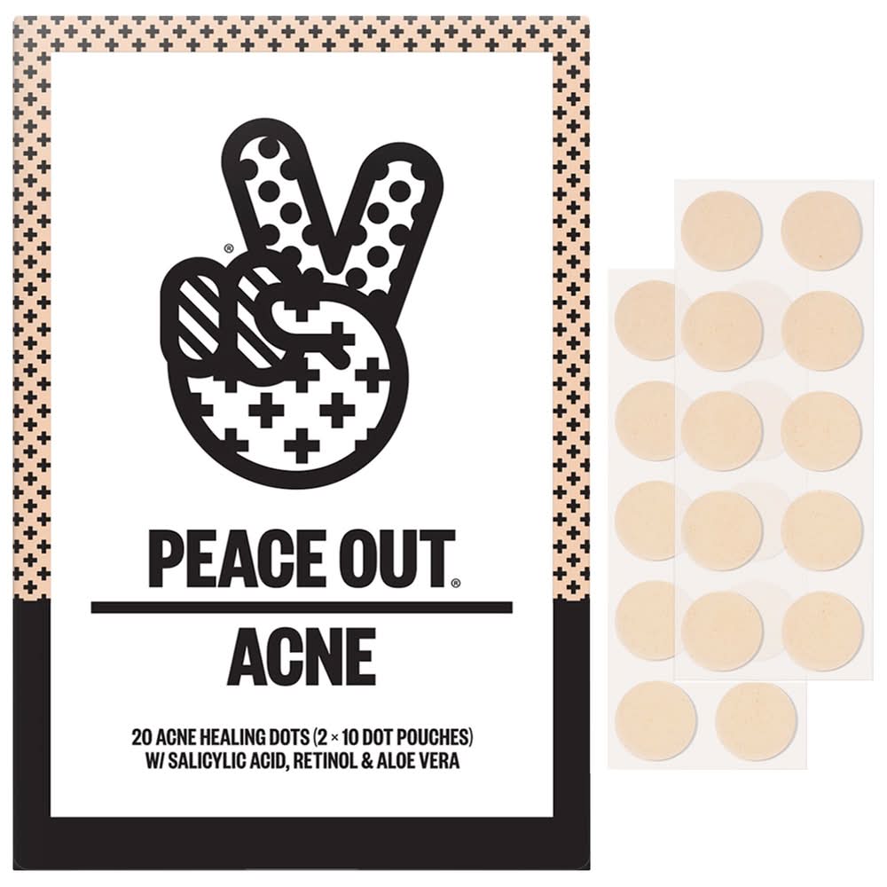 Peace Out Salicylic Acid Acne Healing Dots 20 Healing Dots