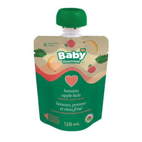 Baby Gourmet Banana Apple and Kale Blend Baby Food (128 ml)