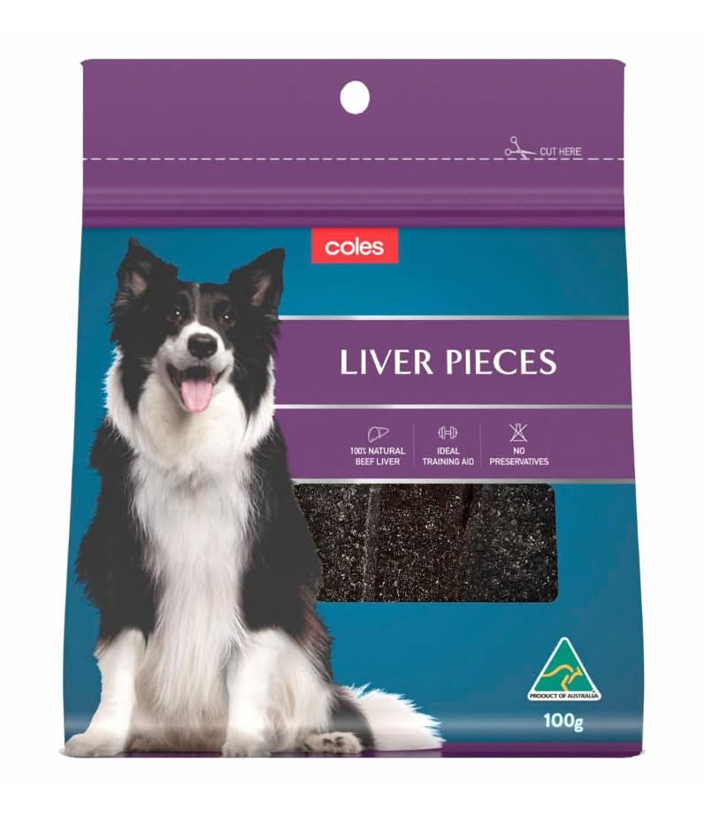 Coles Liver Pieces Dog Treats (100g)