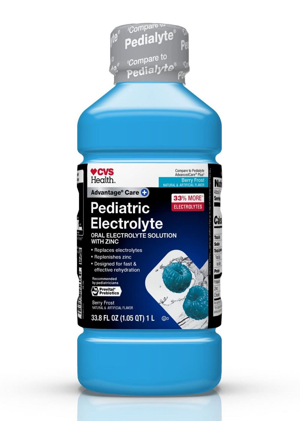 CVS Health Pediatric Electrolyte Oral Solution, Berry Frost (33.8 fl oz)