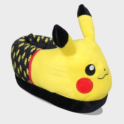 Pokémon Toddler Extended Sizing Plush Slippers, 7T-8T, Yellow