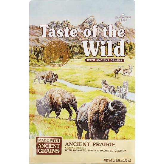 Taste of the Wild Ancient Prairie Roasted Bison, Roasted Venison & Ancient Grain Recipe Dry Dog Food (28 lbs)