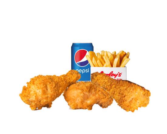 2) 3 Pc Chicken Meal