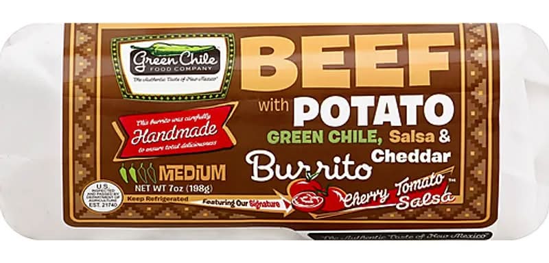 Green Chile Beef & Potato Burrito