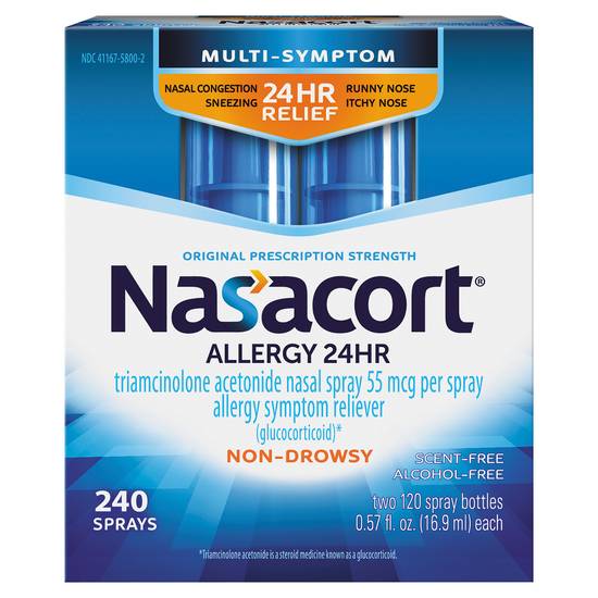 Nasacort Nasal Allergy Non-Drowsy Spray (2 ct )
