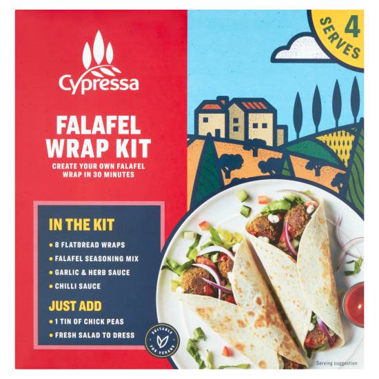 Cypressa Falafel Meal Kit Wrap 449g