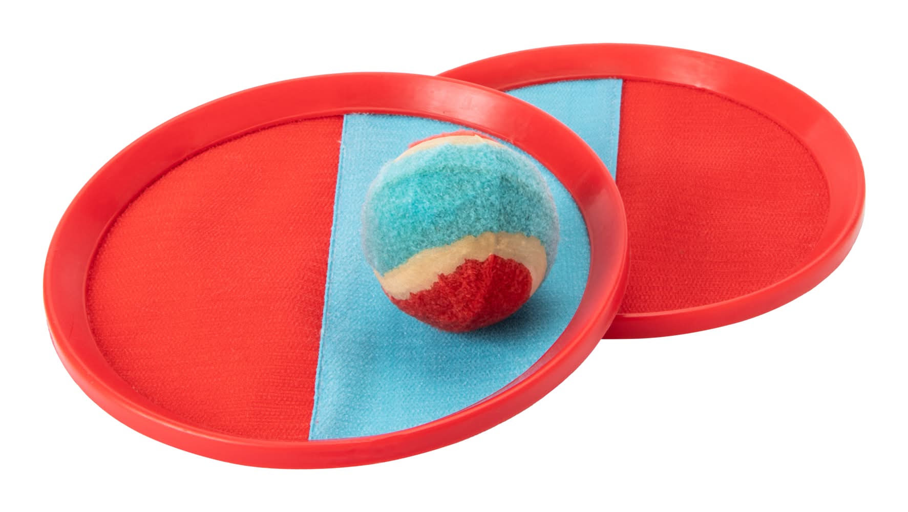 Fun In The Sun Toss N' Stick Ball Set Red/Blue