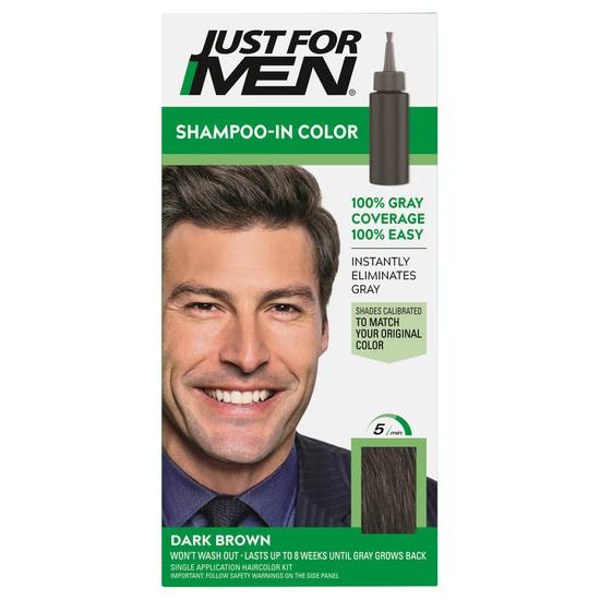 Just For Men Shampoo-In Color Dark Brown H-45