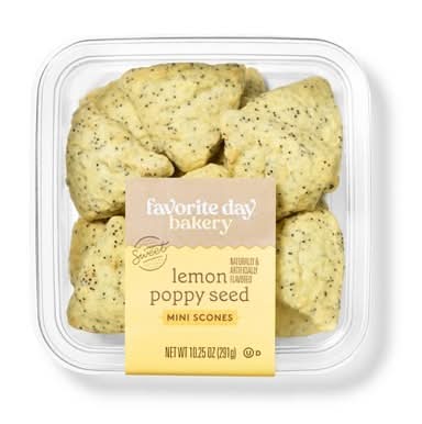 Mini Lemon Poppy Seed Scones - 12ct - Favorite Day™