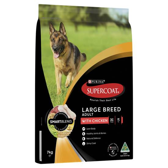 Supercoat Adult Large Breed With Chicken Dry Dog Food 7kg