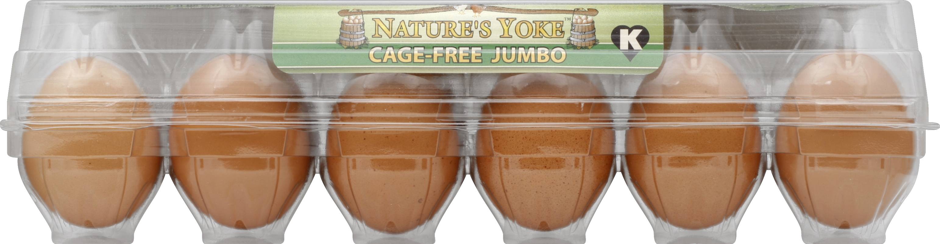 Nature's Yoke Cage Free Eggs, Jumbo, Brown (2.25 lbs, 12 ct)