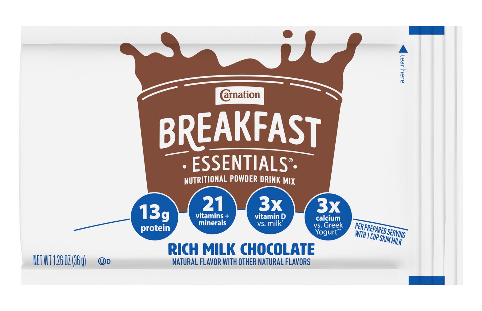 Carnation Breakfast Essentials Chocolate Nutritional Drink (1.26 oz)