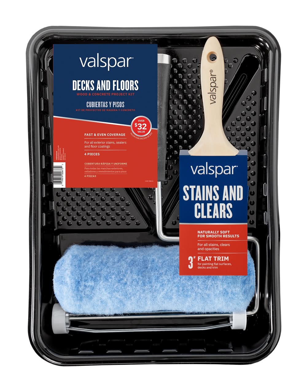 Valspar Decks Floors 4 -Piece Knit Paint Roller Kit