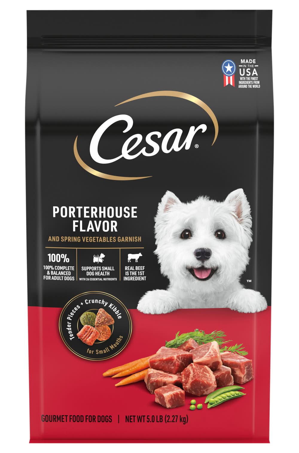 Cesar Porterhouse Flavor Gourmet Food For Dogs (5 lbs)