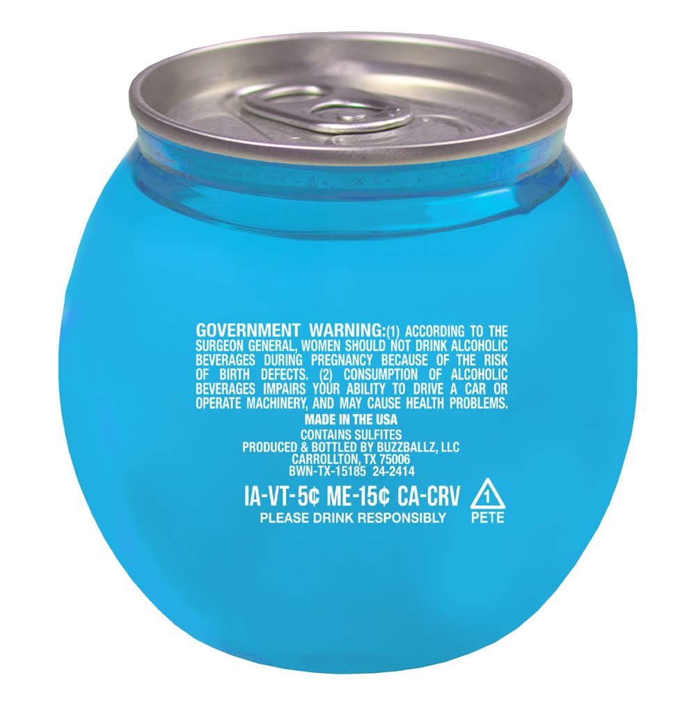 BuzzBallz Flavored Chiller Cocktail, Berry Cherry Limeade (187 ml