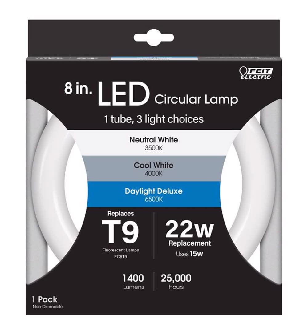 Feit T9 4-Pin Led Tube Light Color Changing 22 Watt Equivalence 1 Pk