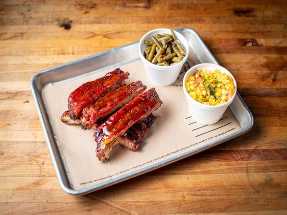1/2 Rack of St. Louis Style Ribs + 2 Sides