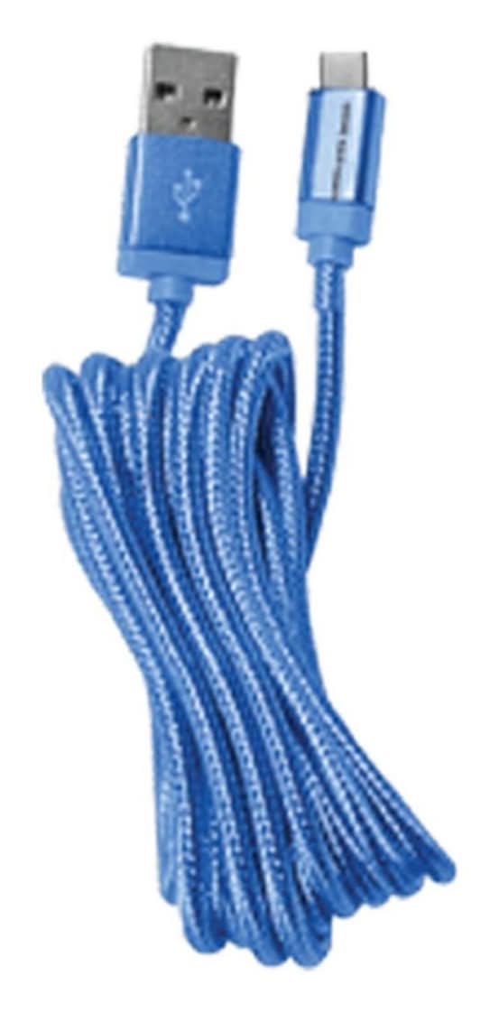 Wireless Gear Usb-C Type Cable, 6 ft, Blue