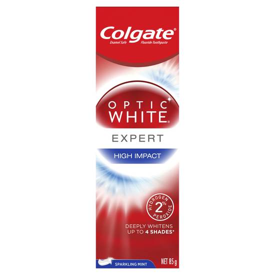 Colgate Optic White Expert High Impact Teeth Whitening Toothpaste 85g