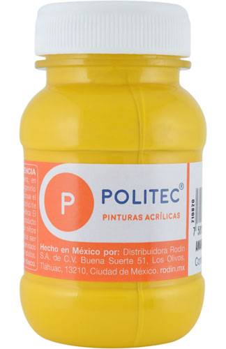 Politec · Pintura acrílica, amarillo medio 318 (100 ml)