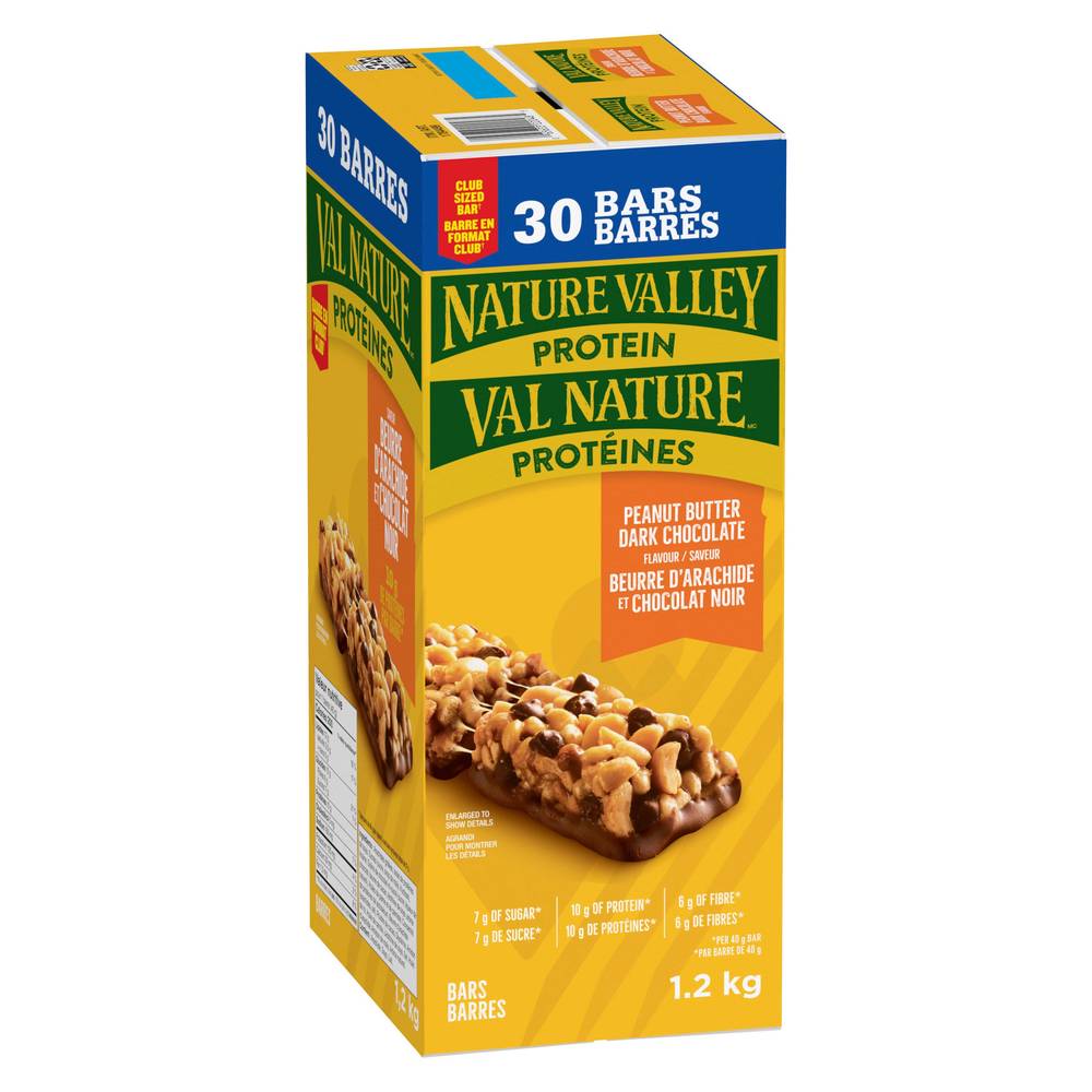 Nature Valley Peanut Butter Dark Chocolate Flavour Protein Bars, 30 × 40 G