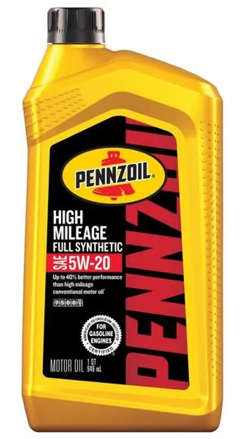 Pennzoil Full Synthetic High Mileage 5w-20sae (1 qt)